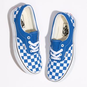 Vans Bayan Spor Ayakkabı Checkerboard Era Mavi/Beyaz Yeni Sezon | 37940-833